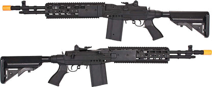 CYMA Full Metal M14 EBR DMR Airsoft AEG w/ Crane Stock - Black - Evike