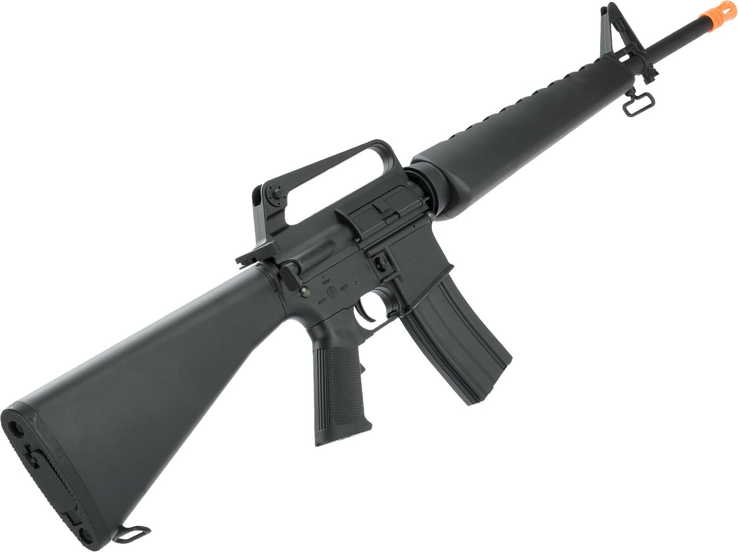 CYMA Full Size M16A1 / M16 Vietnam Full Metal Airsoft AEG Rifle - Black - Evike