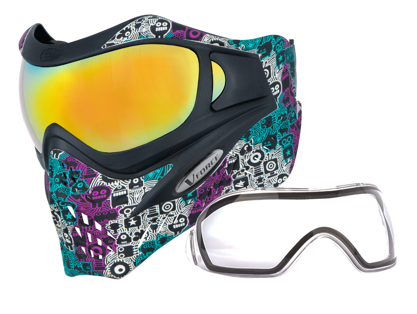VForce Grill SE Robowave w/ Metamorph & Clear Lens - Pink/Teal