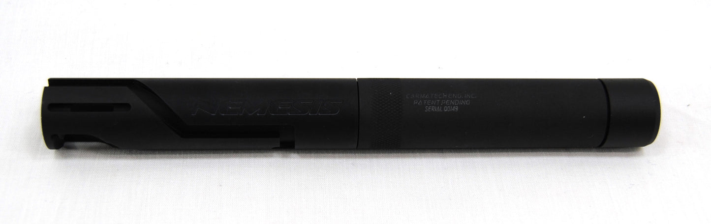 First Strike FSC (First Strike Compact) Paintball Pistol + Carmatech NEMESIS Barrel + Mock Suppressor - First Strike