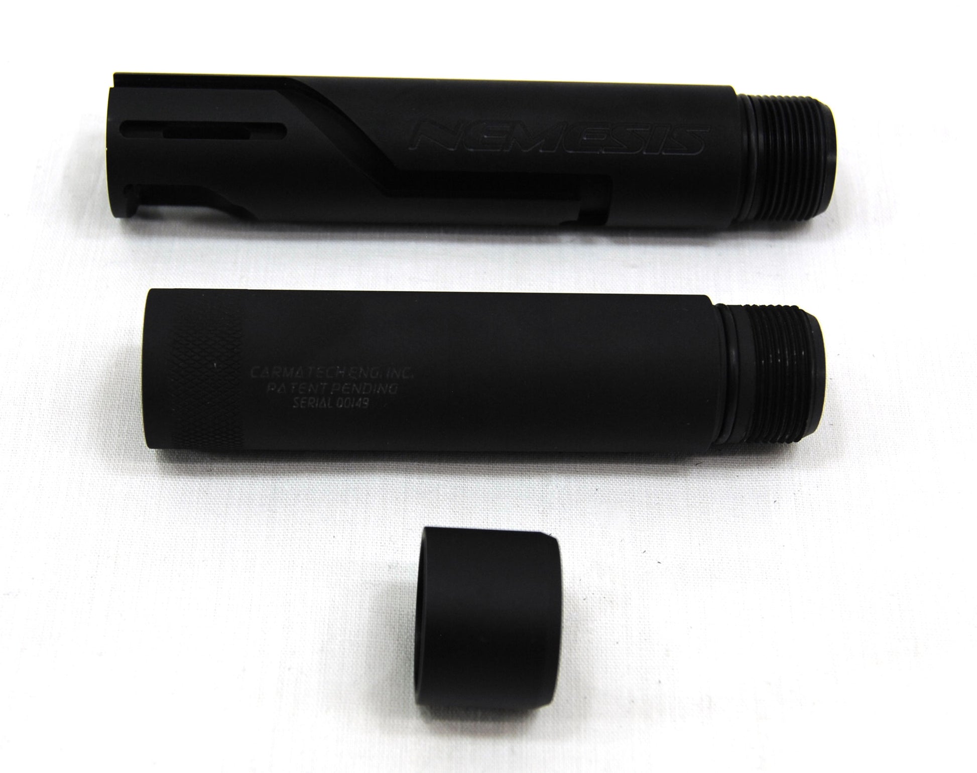 First Strike FSC (First Strike Compact) Paintball Pistol + Carmatech NEMESIS Barrel + Mock Suppressor - First Strike