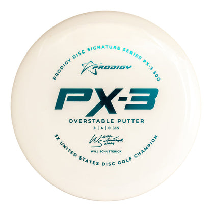 Prodigy PX-3 Putt & Approach Disc - 500 Plastic - Will Schusterick Signature Series