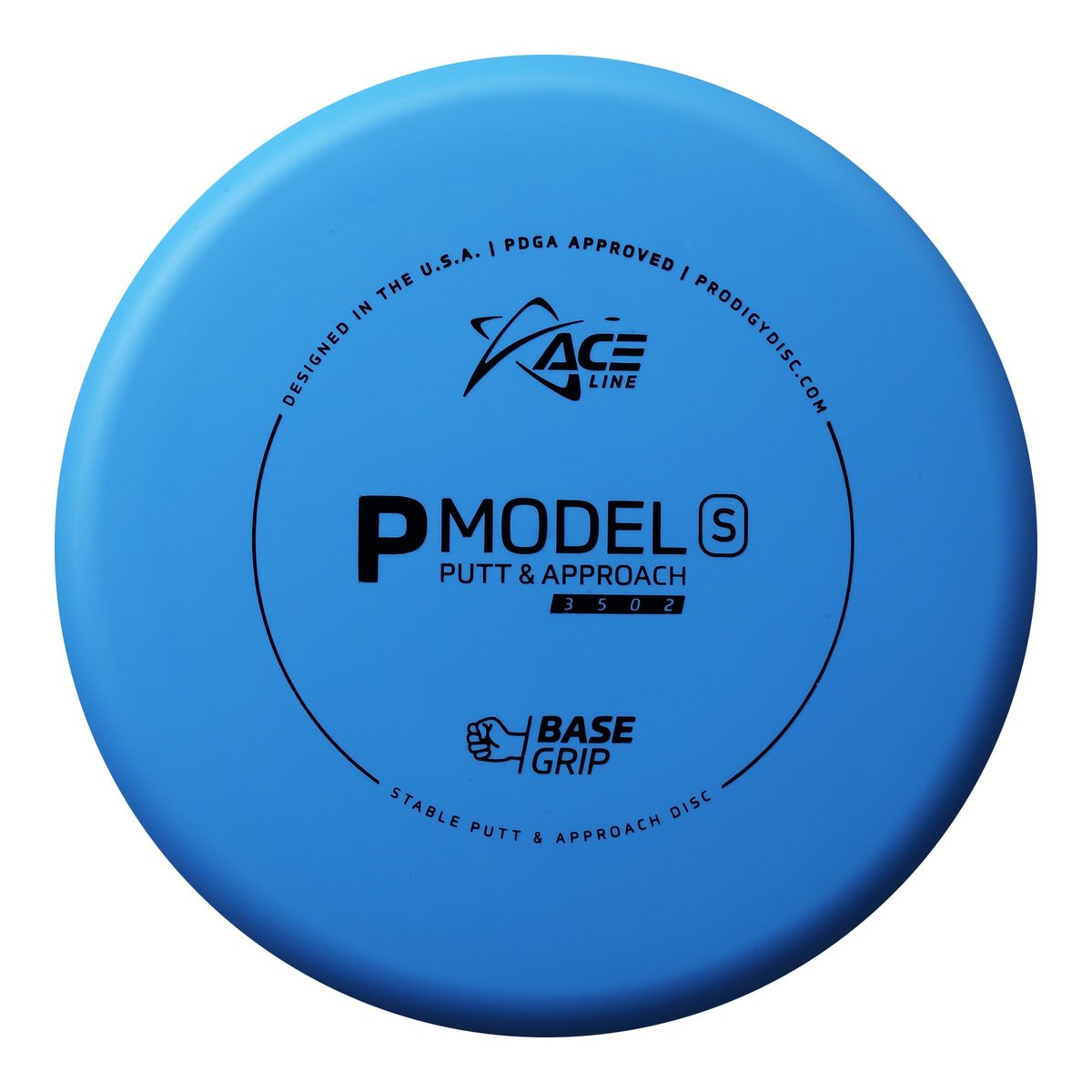 Prodigy Ace Line P Model S Putt & Approach Disc - Basegrip Glow Plastic