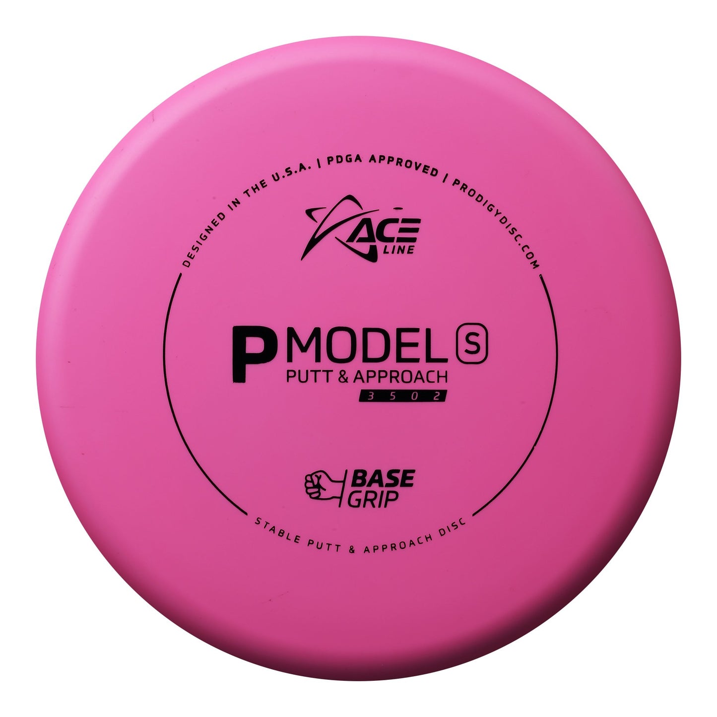 Prodigy Ace Line P Model S Putt & Approach Disc - Basegrip Glow Plastic
