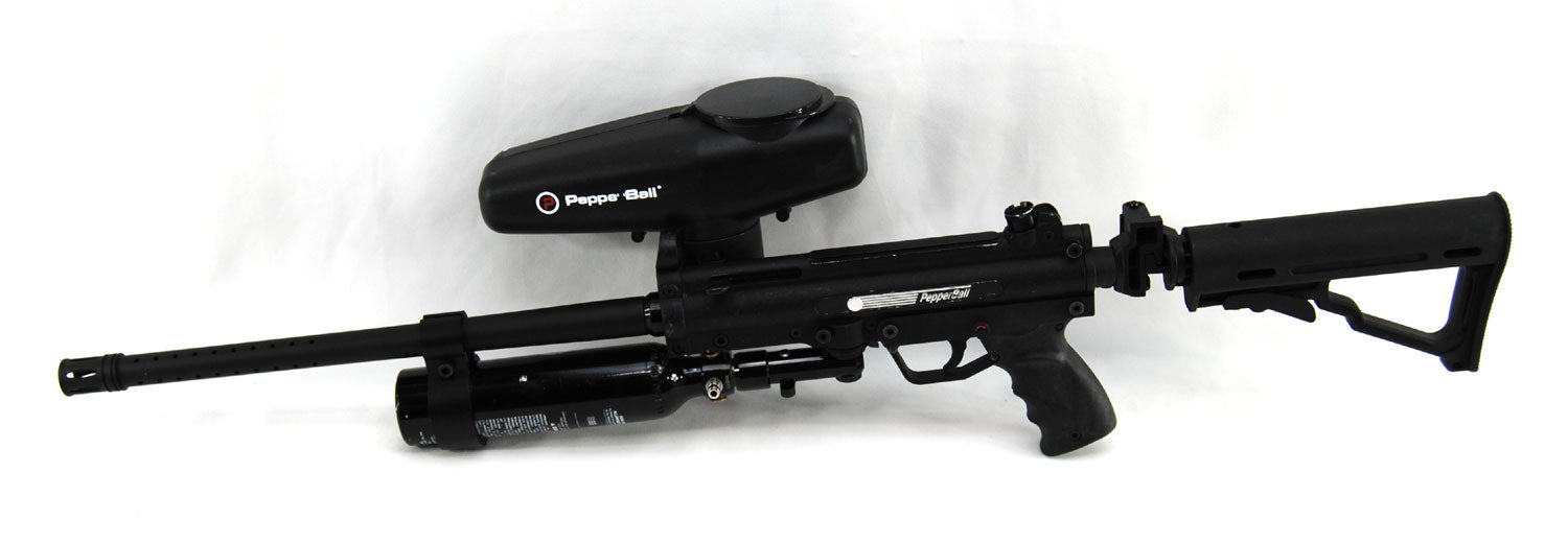 Used Pepperball Gun TAC 700 w/ E-Grip &amp; FS 90 Degree Rotary On/Off ASA - Pepperball