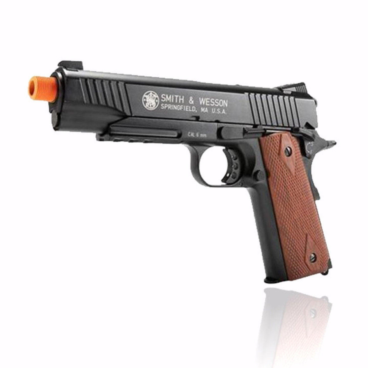Valken / Smith & Wesson 1911 Tac Gen3 CO2 Blowback Airsoft Pistol - Black/Brown