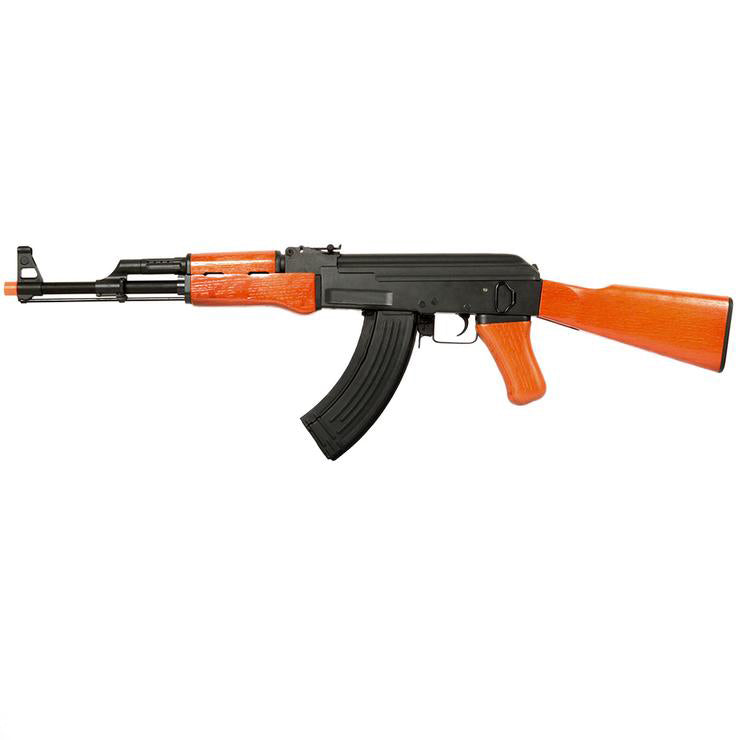 AK47 Advanced Full Metal Real Wood Airsoft AEG w/ Lipo Ready Gearbox by CYMA / Matrix - Evike