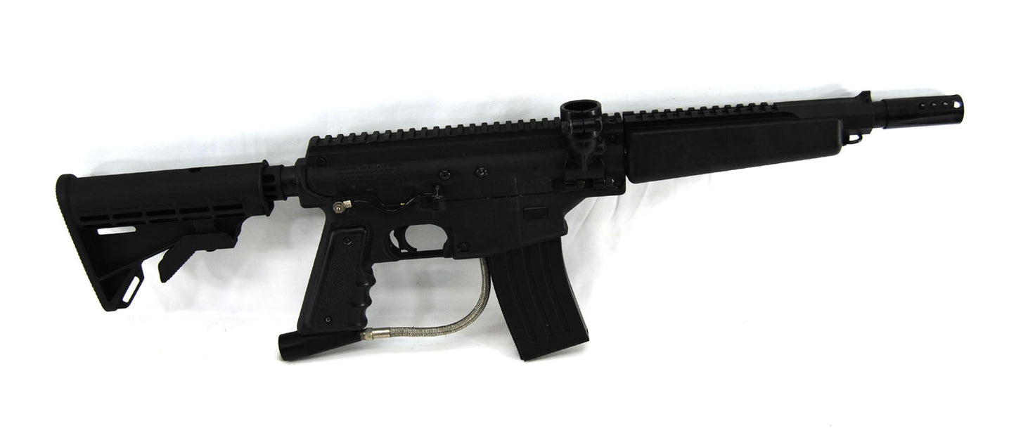 Used Tippmann U.S. Army Project Salvo w/ Flatline Barrel &amp; Response Trigger - Black - Tippmann
