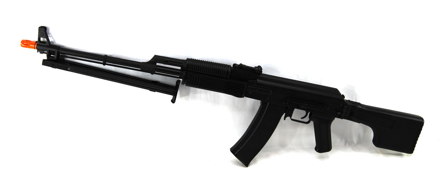 LCT Stamped Steel RPKS74MN RPK EBB AEG Airsoft Rifle w/ Polymer Folding Stock - Evike