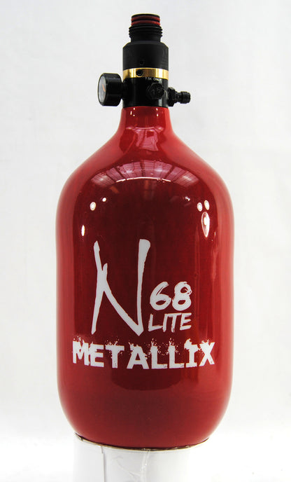 Ninja METALLIX 68ci 4500psi HPA Tank - Red - Ninja Paintball