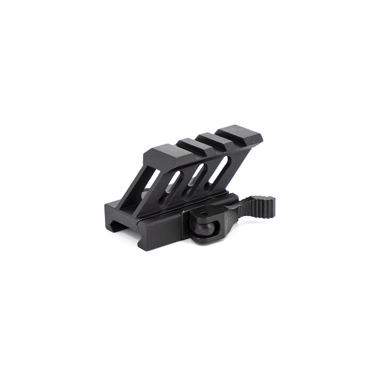 Valken 45 Degree Riser Mount 1&quot; 3 Slots Quick Disconnect Airsoft Rifle Accessory - Black - Valken