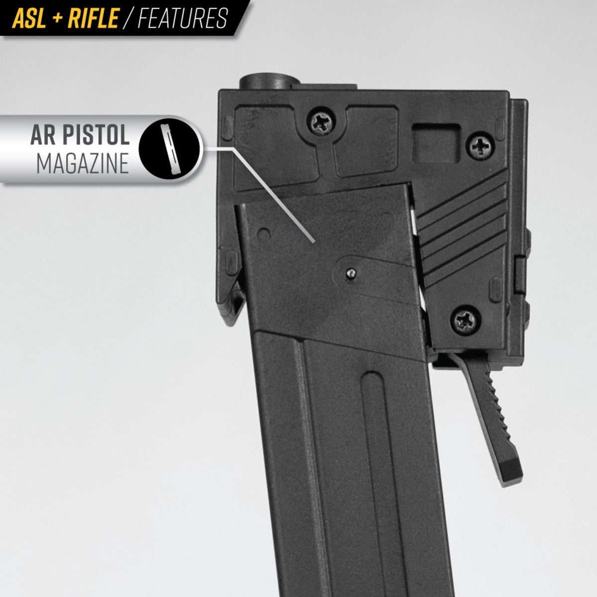 Valken ASL+ Series AEG Sierra Airsoft Rifle - Black - Valken