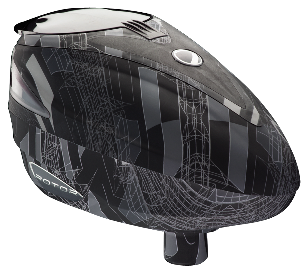 DYE Rotor Paintball Loader - Gray Cubix - DYE