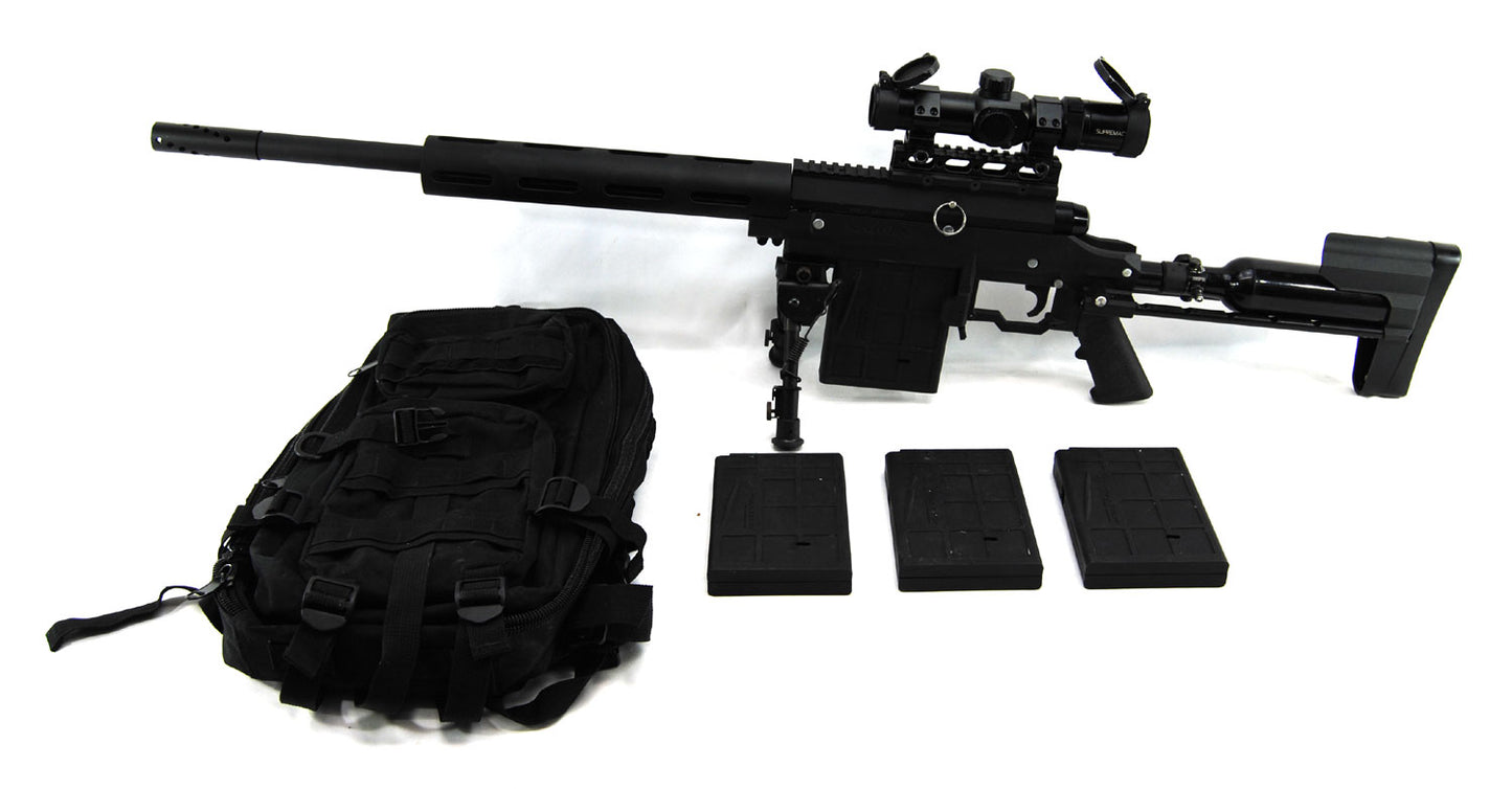Used Carmatech SAR-12C Paintball Sniper w/ Supremacy Scope - Carmatech