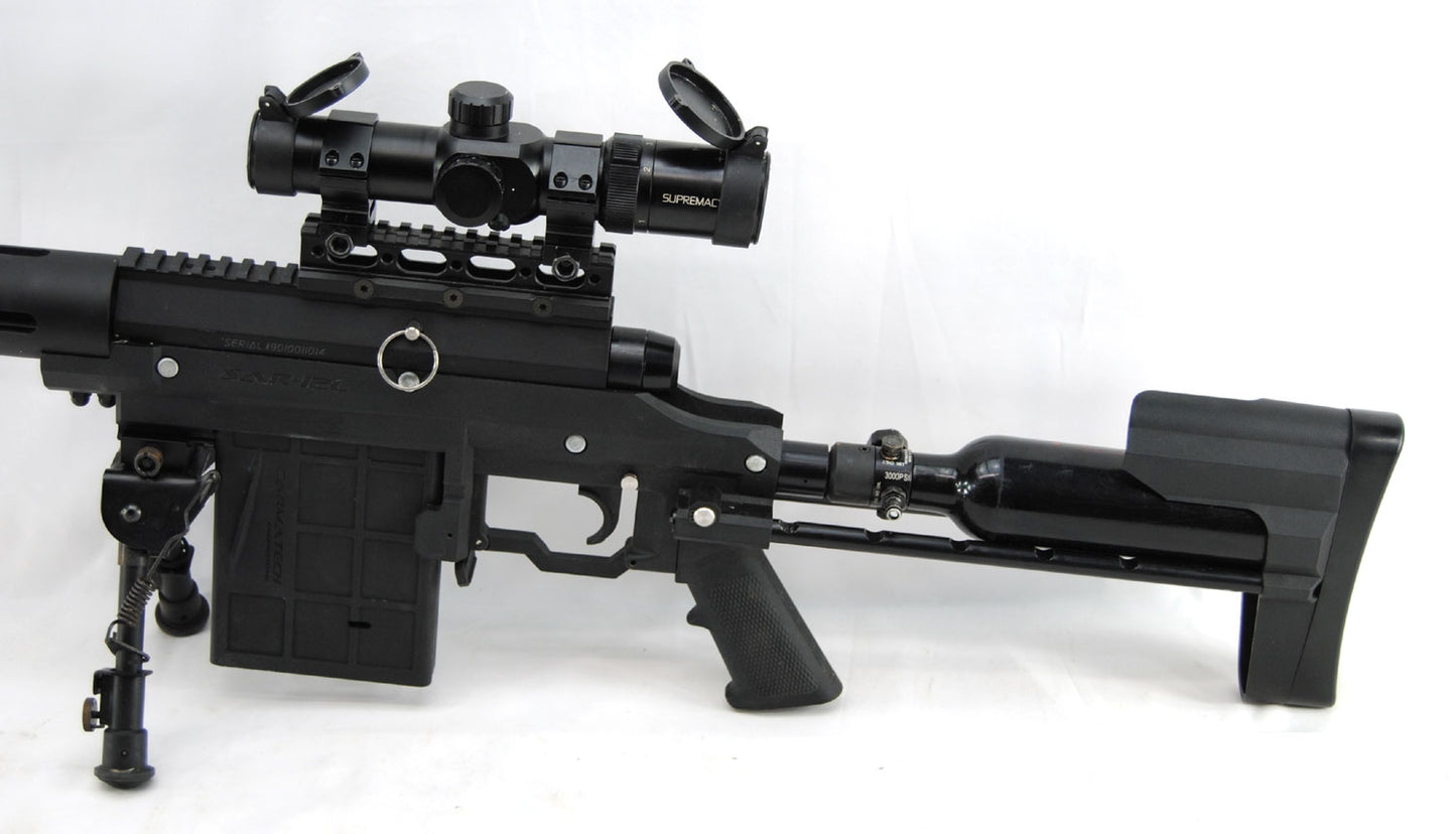 Used Carmatech SAR-12C Paintball Sniper w/ Supremacy Scope - Carmatech