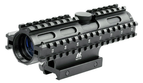 4X32 Compact Scope/3 Rail Sighting System MIL-DOT/Blue/Weaver Mount - NC Star