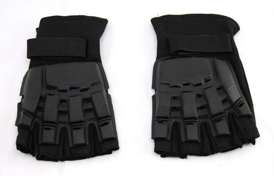 Social Paintball SMPL Armor Gloves - Fingerless - Black - Social Paintball