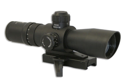 2-7X32 Compact - RED &amp; GREEN Illuminated MIL-DOT/Green Lens/Quick Release - NC Star