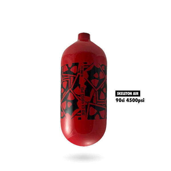 Infamous "Skull AO Series" 90ci 4500psi Hyperlight Air Paintball Tank - (Bottle Only)
