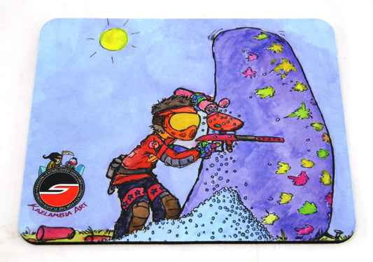 Social Paintball Mouse Pad - Speedball Cartoon Series - Sponsored - Social Paintball