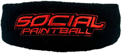 Social Paintball Sweatband - Black/Red - Social Paintball