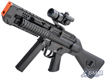 6mmProShop Custom Sword-Fish-A4 Airsoft AEG SMG (400 FPS) - Black - Evike