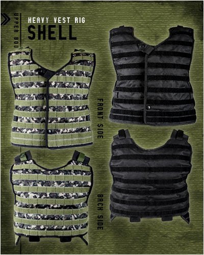 NXe Extraktion Series Heavy Vest Rig Shell - Digicam - NXE
