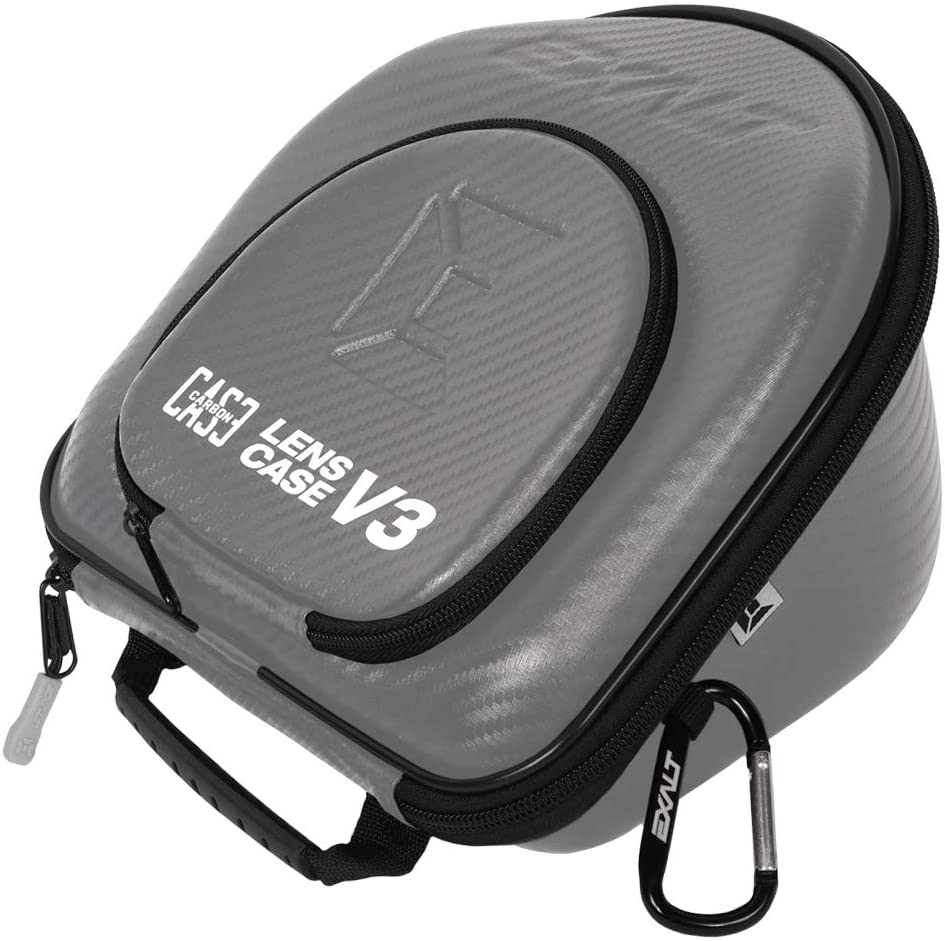 Limited Edition Exalt Universal Carbon Lens Case V3 - Charcoal Grey / Cyan Microfiber - Exalt