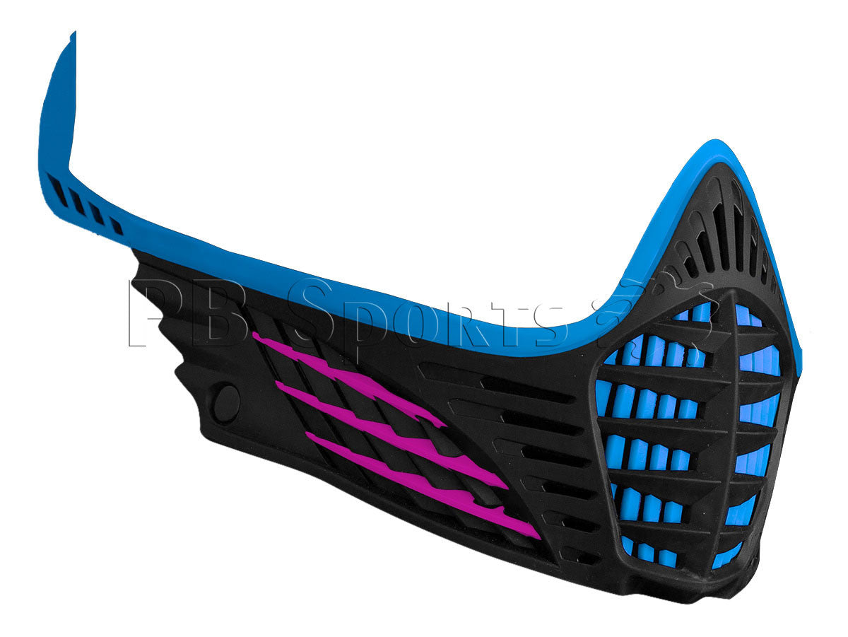Virtue VIO Contour Facemask - Cyan/Pink/Black - Virtue