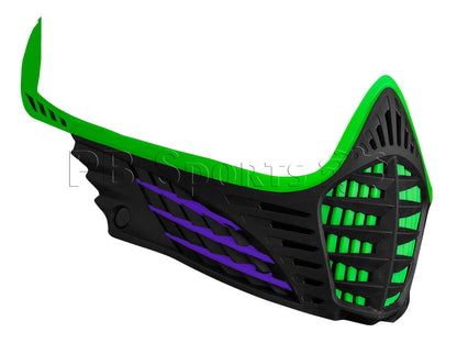 Virtue VIO Contour Facemask - Lime/Purple/Black - Virtue