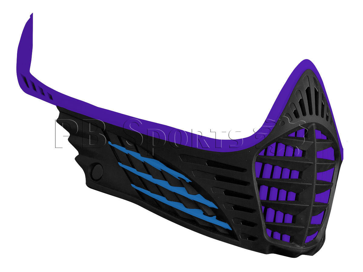 Virtue VIO Contour Facemask - Purple/Cyan/Black - Virtue