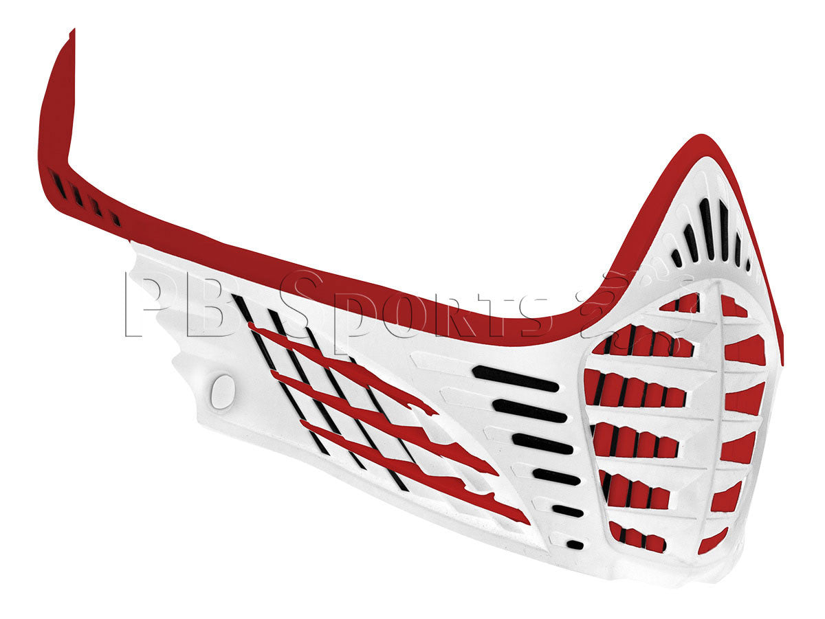 Virtue VIO Contour Facemask - Red/White - Virtue