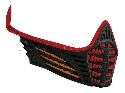 Virtue VIO Contour Facemask - Red/Orange/Black - Virtue