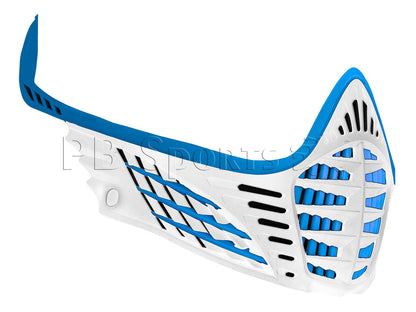 Virtue VIO Contour Facemask - Cyan/White - Virtue