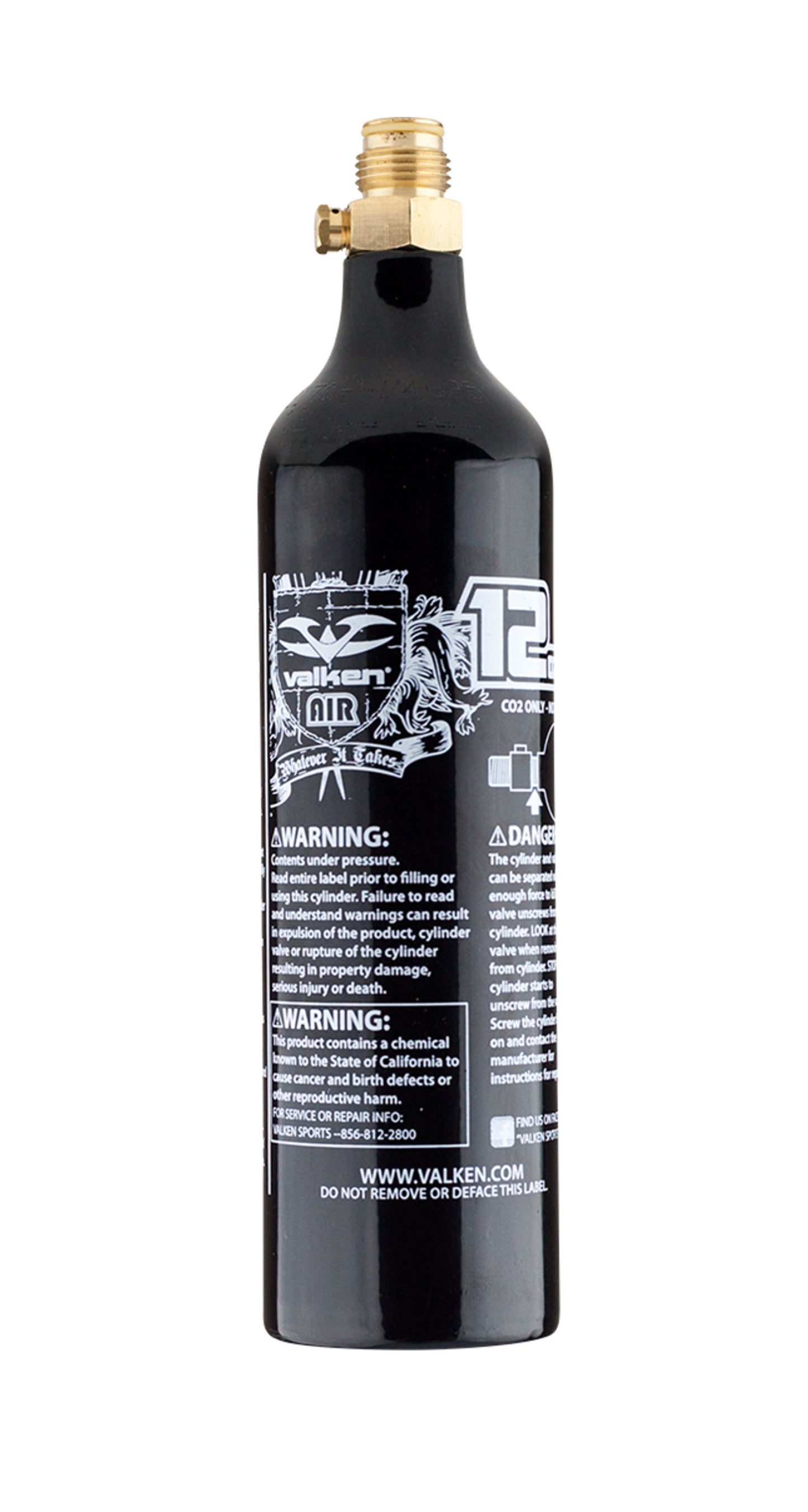 Valken 12 oz Aluminum CO2 Tank - Valken Paintball