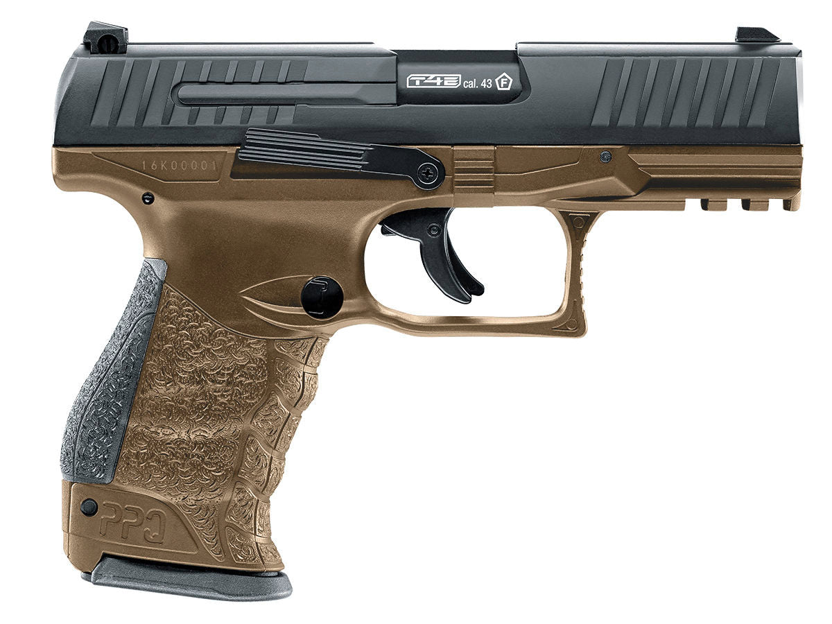 Elite Force T4E Umarex Walther PPQ CO2 Paintball Pistol FDE Semi Auto .43 Cal - Elite Force