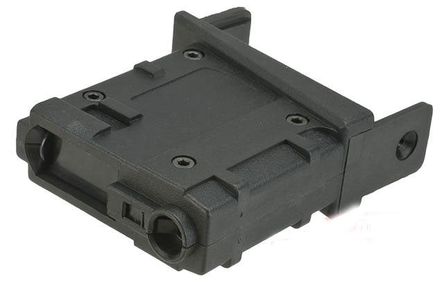 Angel Custom Magazine Adapter for Firestorm / Thunderstorm AEG Drum Magazines - (M4 / Black) - Evike