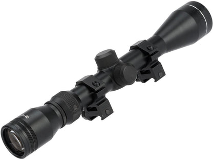 Matrix 3-9X40 Professional Scope for Airsoft Rifles w/ Scope Rings