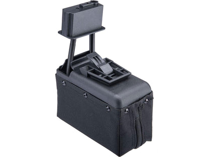 A&K 1500 Round Box Magazine with Upgraded High Strength Motor for Airsoft M249 Series AEG