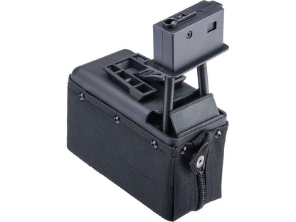 A&K 1500 Round Box Magazine with Upgraded High Strength Motor for Airsoft M249 Series AEG