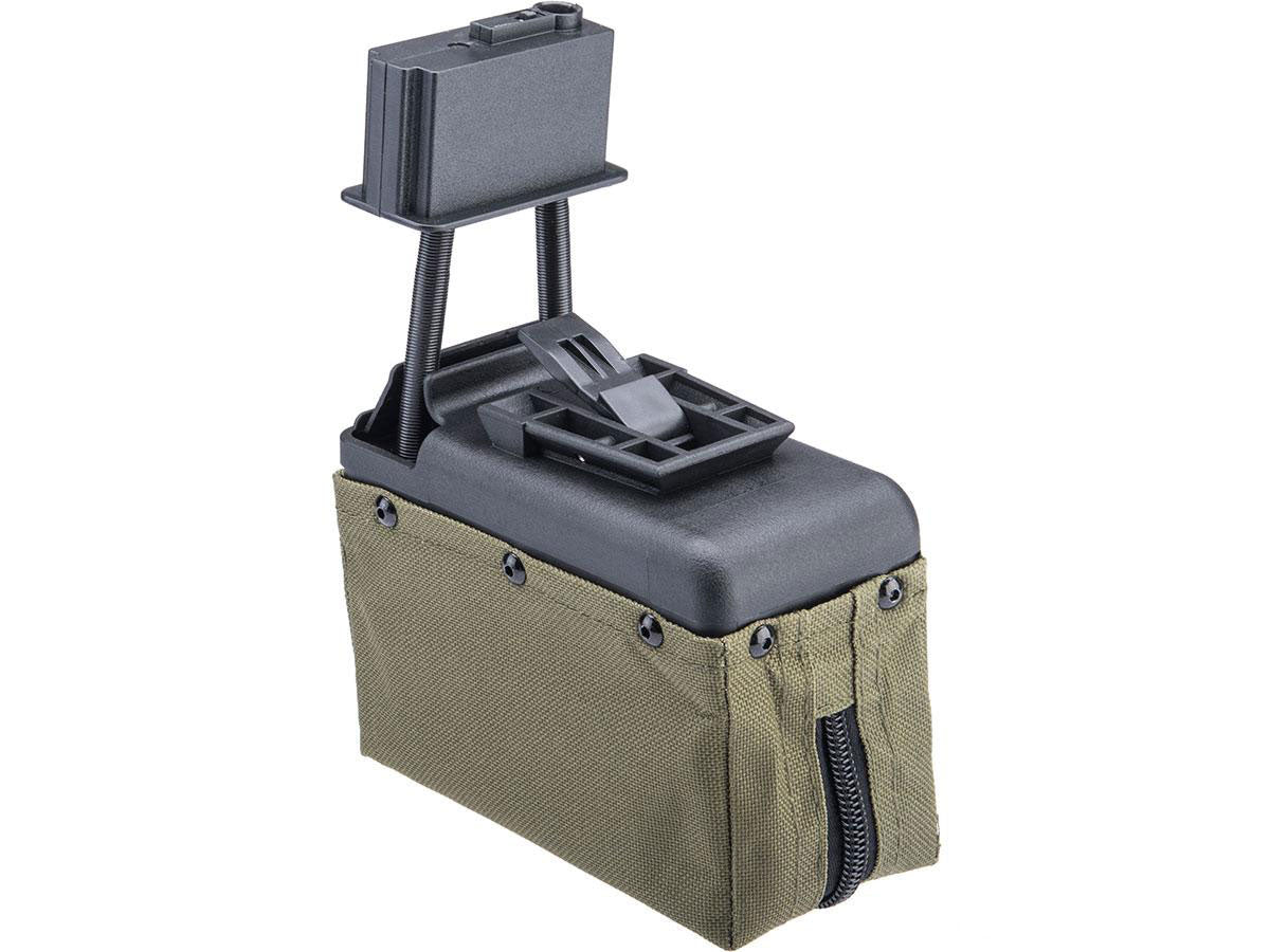 A&K 1500 Round Box Magazine with Upgraded High Strength Motor for Airsoft M249 Series AEG
