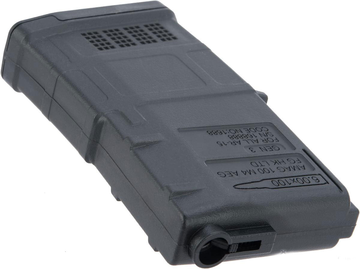 ARES AMAG 100rd Magazine M4 / M16 Mid Cap Magazine for AEG Rifles - Black - Evike
