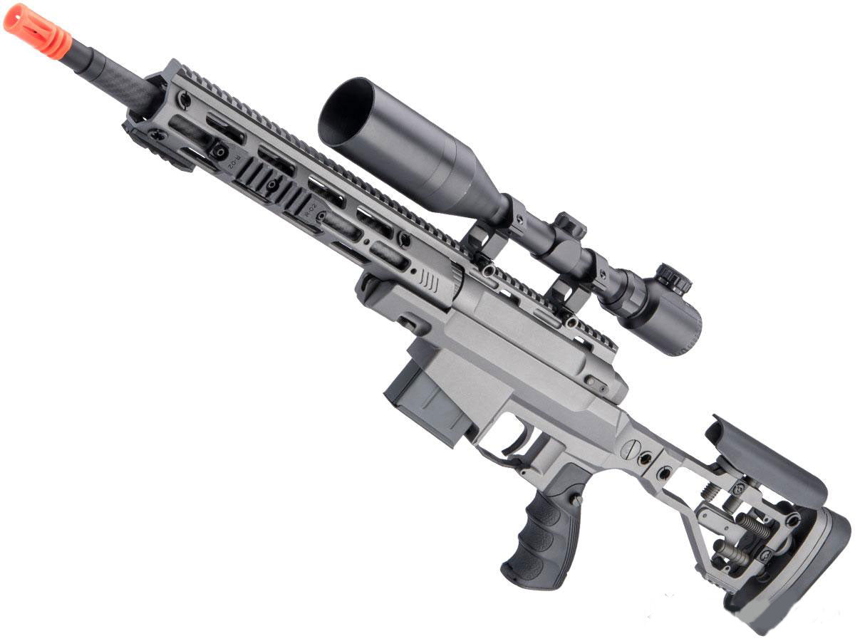 ARES MSR303 Quick-Takedown High Powered Spring Airsoft Sniper Rifle - Titanium