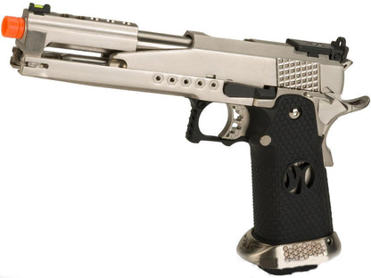 AW Custom AW-HX2201 Gold Standard IPSC Gas Blowback Airsoft Pistol - Silver - AW Custom