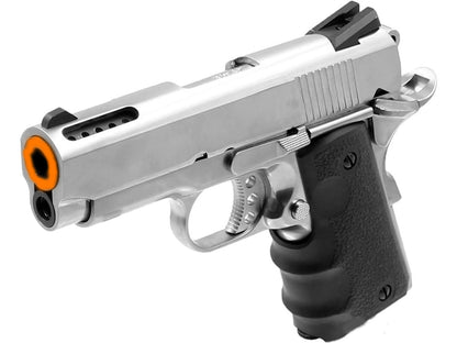 AW Custom NE10 Series 1911 Office Size GBB Airsoft Pistol - Silver - AW Custom