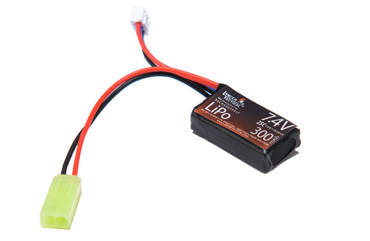 Lancer Tactical 7.4v 300mAh 25C Flat Lipo Battery for HPA