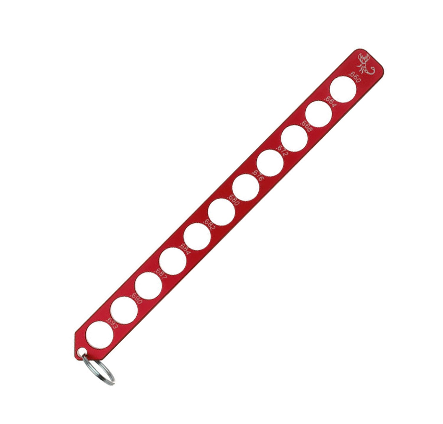 Lapco Paintball Billet Precision Ball Gauge - Red - Lapco