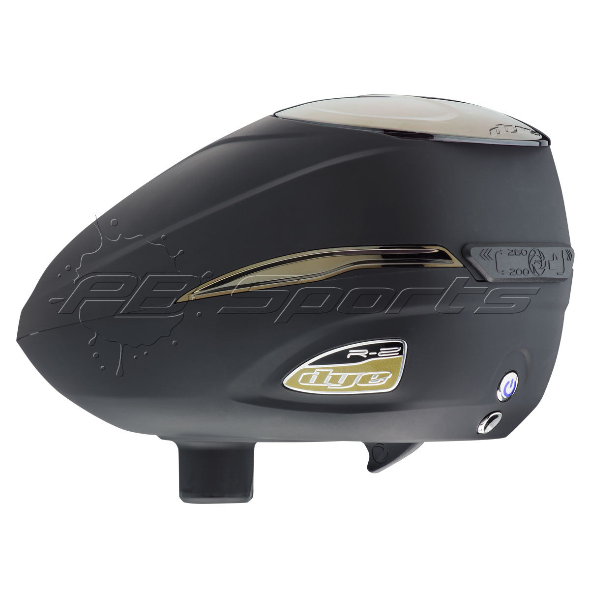 DYE Rotor R2 Paintball Loader - Black Gold - DYE