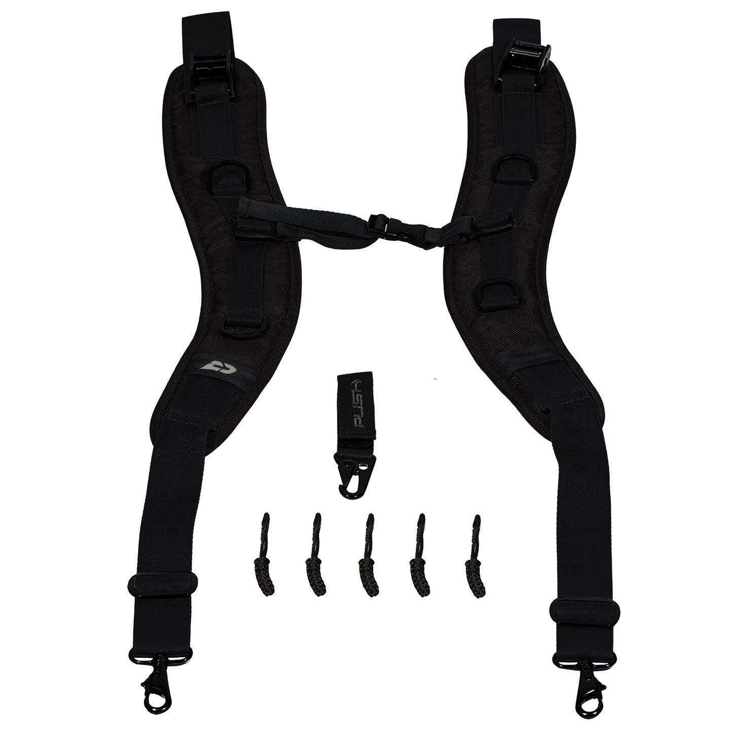 Push Paintball Division 1 Large Roller Gearbag w/ Black Backpack Strap Kit