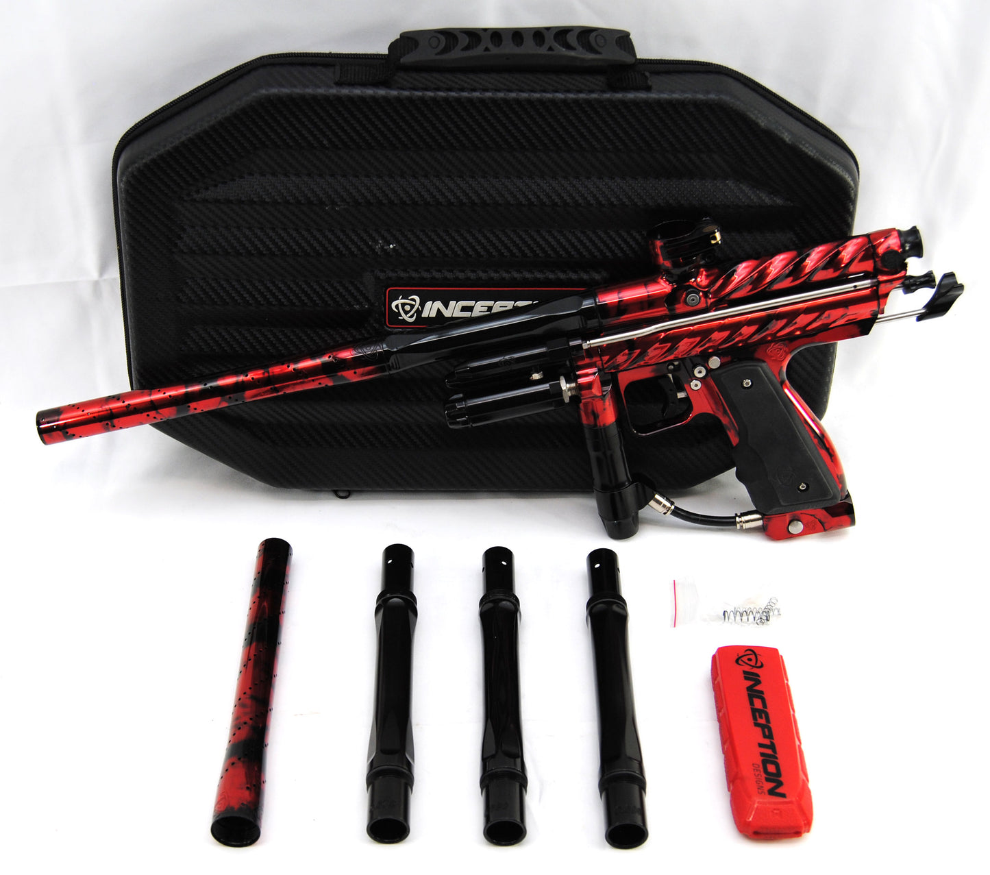 Used Inception Designs Mini Ripper Autococker - Red/Black Anno